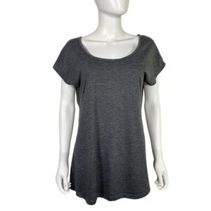 a.n.a Dark Heather Gray Women’s Scoop Neck Tee